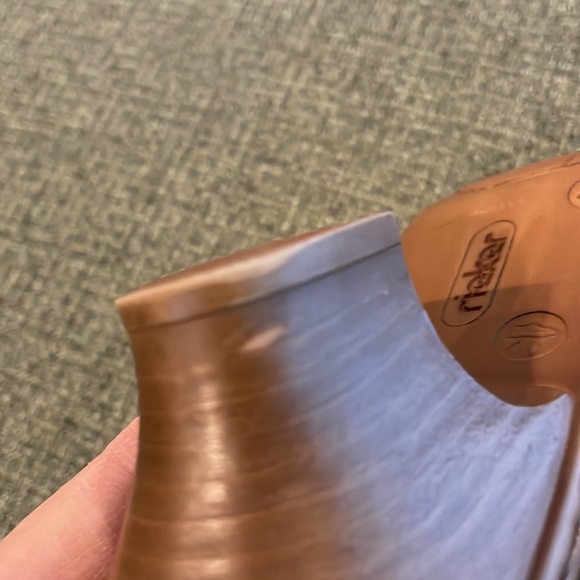 Rieker black leather sling back shoes (sz 40) - Picture 10 of 12